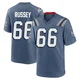 Kody Russey ＃66 New England Patriots Game Storm 2025 Rivalries Collection Jersey - Men's Blue