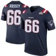 Kody Russey ＃66 New England Patriots Legend Color Rush Super Bowl LX Patch Jersey - Youth Navy