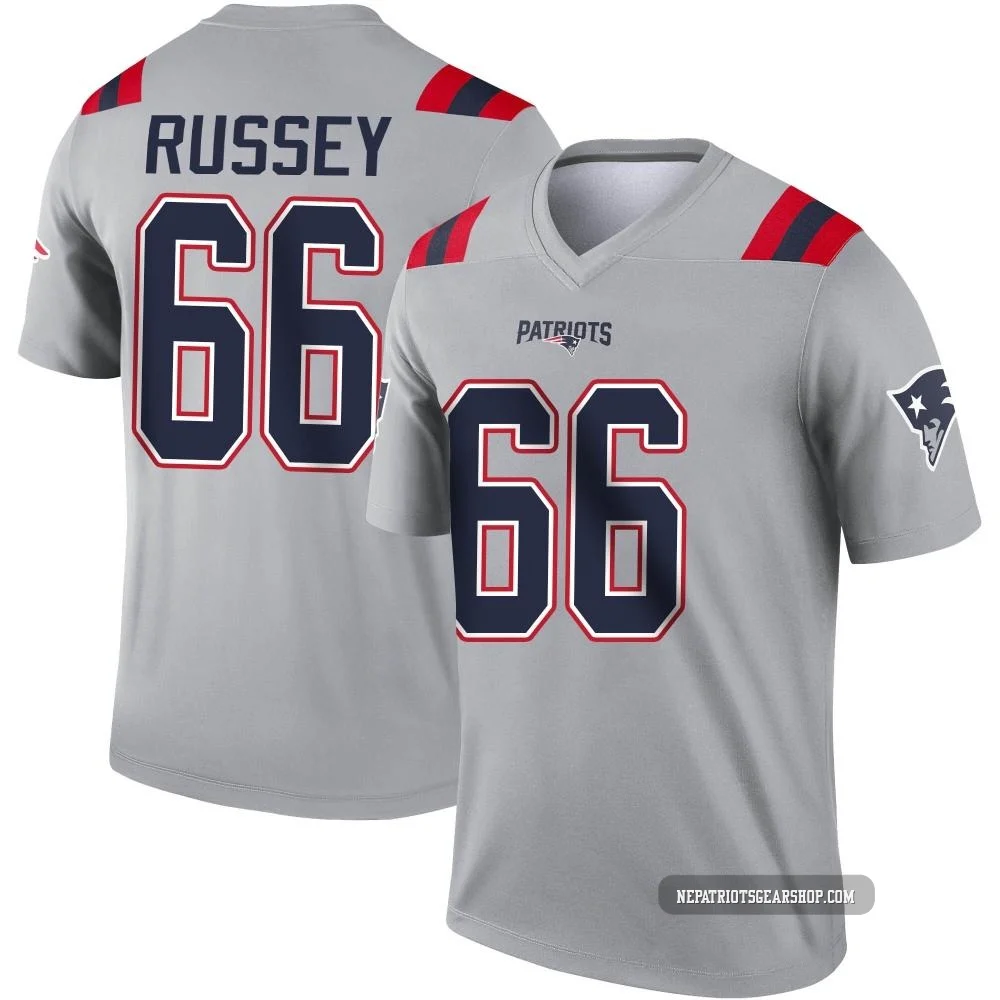 Kody Russey ＃66 New England Patriots Legend Inverted Jersey - Men's Gray