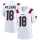 Kyle Williams ＃18 New England Patriots Game Jersey - Youth White