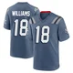 Kyle Williams ＃18 New England Patriots Game Storm 2025 Rivalries Collection Jersey - Youth Blue