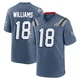 Kyle Williams ＃18 New England Patriots Game Storm 2025 Rivalries Collection Super Bowl LX Patch Jersey - Men's Blue