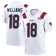 Kyle Williams ＃18 New England Patriots Game Super Bowl LX Patch Jersey - Men's White