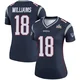 Kyle Williams ＃18 New England Patriots Legend Super Bowl LX Patch Jersey - Women's Navy