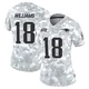 Kyle Williams ＃18 New England Patriots Limited 2024 Salute to Service Jersey - Women's Arctic Camo
