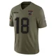 Kyle Williams ＃18 New England Patriots Limited 2025 Salute to Service Jersey - Men's Olive