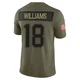 Kyle Williams ＃18 New England Patriots Limited 2025 Salute to Service Jersey - Men's Olive