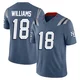 Kyle Williams ＃18 New England Patriots Limited Storm 2025 Rivalries Collection Jersey - Youth Blue