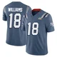 Kyle Williams ＃18 New England Patriots Limited Storm 2025 Rivalries Collection Super Bowl LX Patch Jersey - Men's Blue