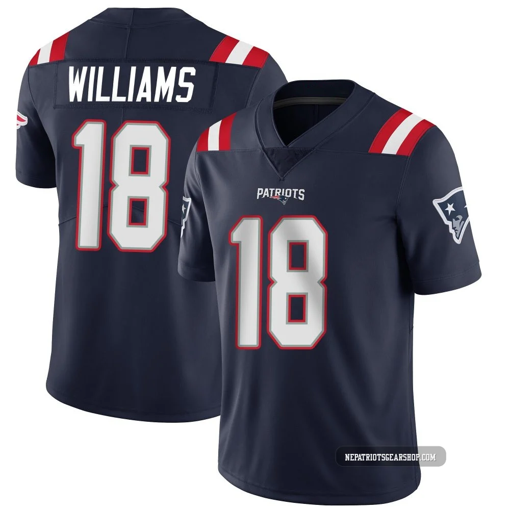 Kyle Williams ＃18 New England Patriots Limited Team Color Vapor Untouchable Jersey - Youth Navy