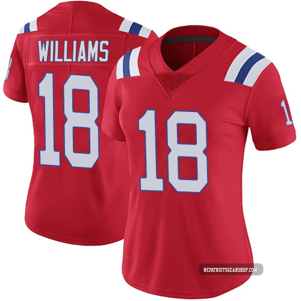 Kyle Williams ＃18 New England Patriots Limited Vapor Untouchable Alternate Jersey - Women's Red