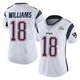 Kyle Williams ＃18 New England Patriots Limited Vapor Untouchable Super Bowl LX Patch Jersey - Women's White