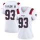Leonard Taylor III ＃93 New England Patriots Game Jersey - Women's White