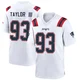 Leonard Taylor III ＃93 New England Patriots Game Jersey - Youth White