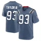 Leonard Taylor III ＃93 New England Patriots Game Storm 2025 Rivalries Collection Jersey - Men's Blue