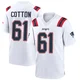 Lester Cotton ＃61 New England Patriots Game Jersey - Youth White