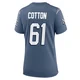 Lester Cotton ＃61 New England Patriots Game Storm 2025 Rivalries Collection Jersey - Women's Blue