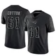 Lester Cotton ＃61 New England Patriots Limited Reflective Jersey - Men's Black