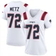 Lorenz Metz ＃72 New England Patriots Game Jersey - Women's White