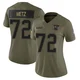 Lorenz Metz ＃72 New England Patriots Limited 2025 Salute to Service Jersey - Women's Olive
