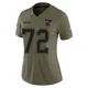 Lorenz Metz ＃72 New England Patriots Limited 2025 Salute to Service Jersey - Women's Olive