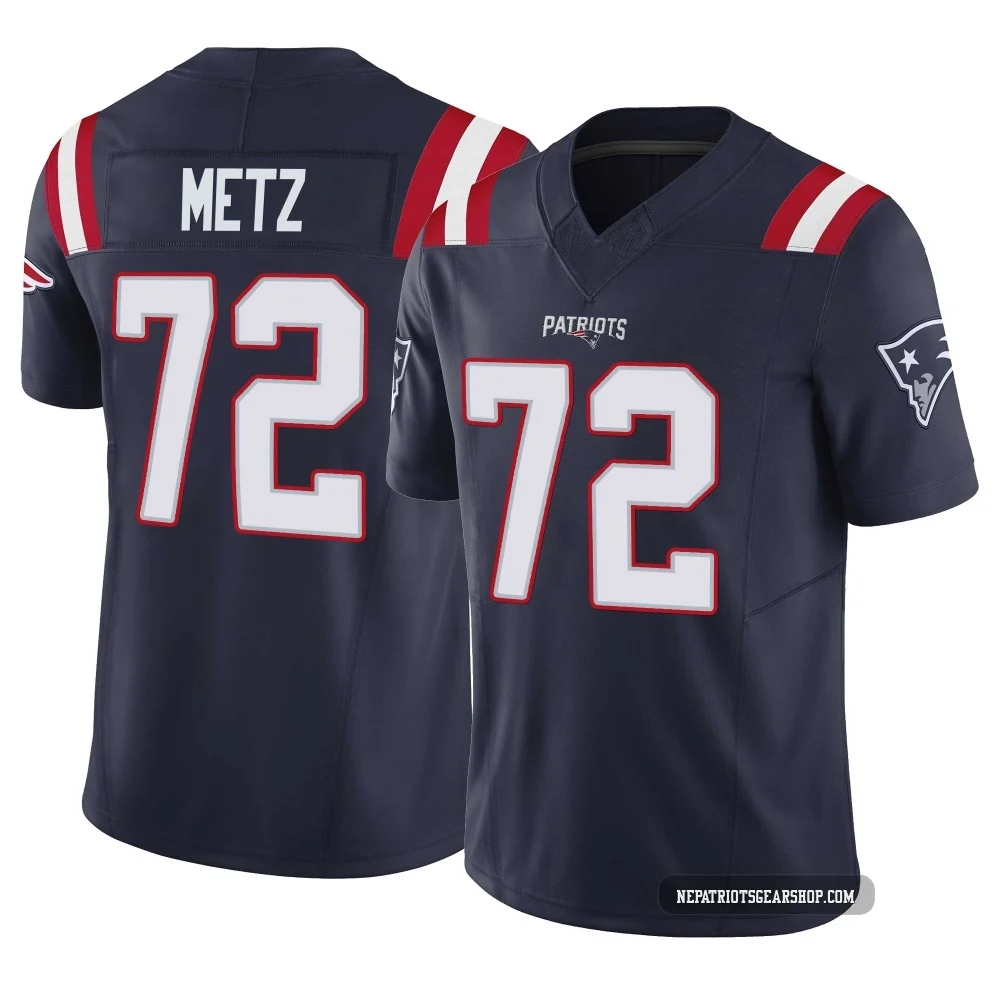 Lorenz Metz ＃72 New England Patriots Limited Vapor F.U.S.E. Jersey - Youth Navy