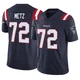 Lorenz Metz ＃72 New England Patriots Limited Vapor F.U.S.E. Jersey - Youth Navy