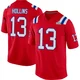 Mack Hollins ＃13 New England Patriots Game Alternate Super Bowl LX Patch Jersey - Men's Red
