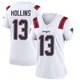 Mack Hollins ＃13 New England Patriots Game Jersey - Women's White