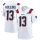 Mack Hollins ＃13 New England Patriots Game Super Bowl LX Patch Jersey - Youth White