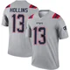 Mack Hollins ＃13 New England Patriots Legend Inverted Jersey - Youth Gray