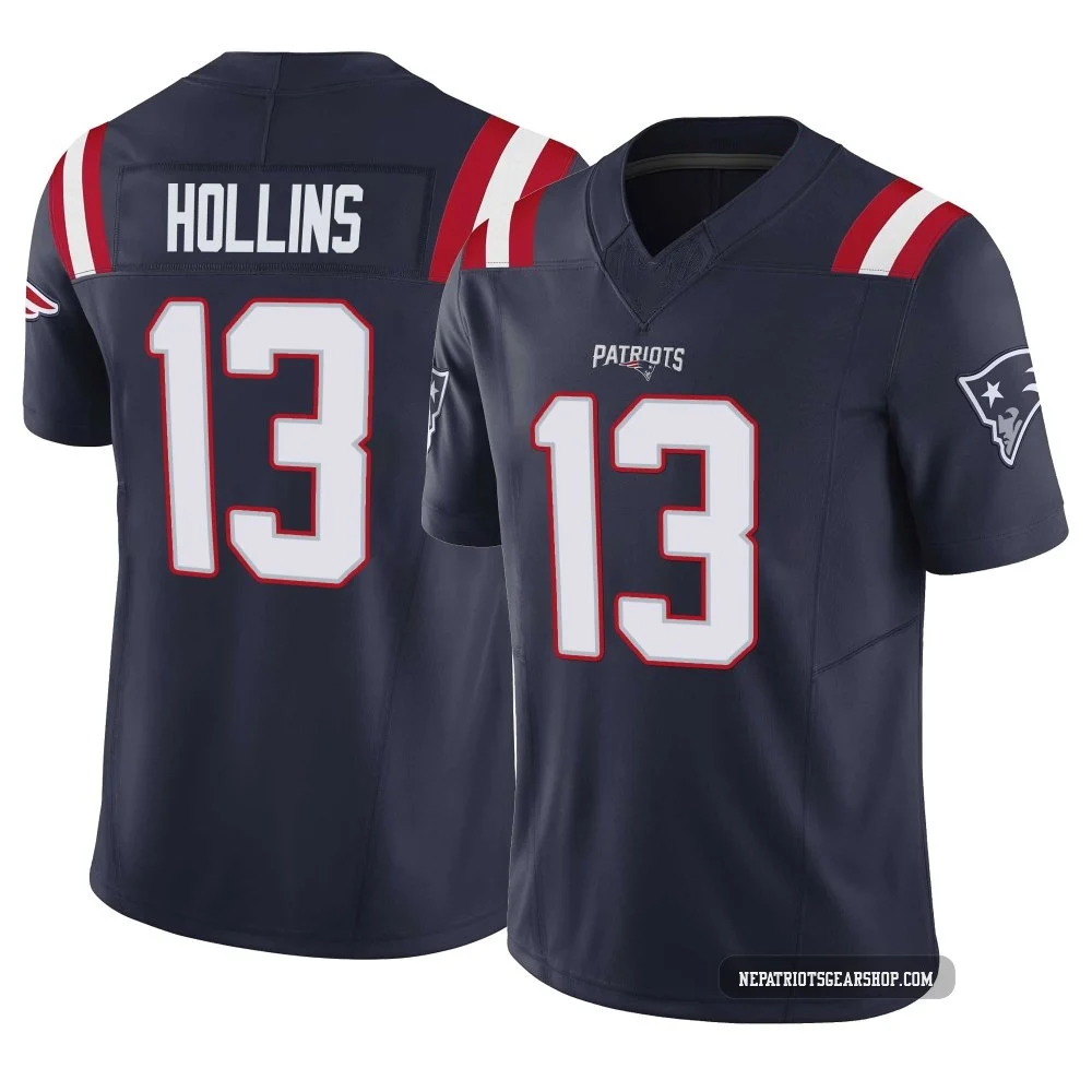 Mack Hollins ＃13 New England Patriots Limited Vapor F.U.S.E. Jersey - Youth Navy