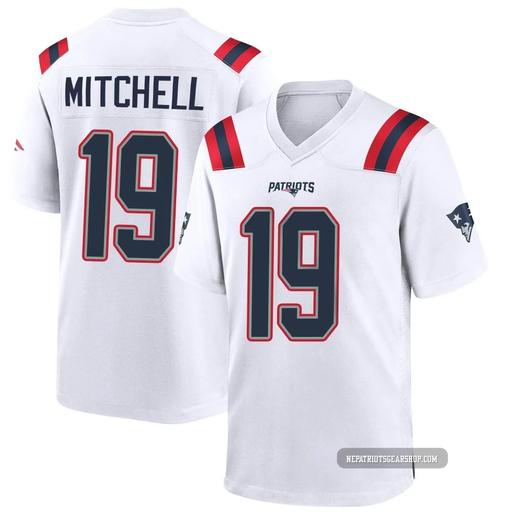 Malcolm Mitchell ＃19 New England Patriots Game Jersey - Youth White