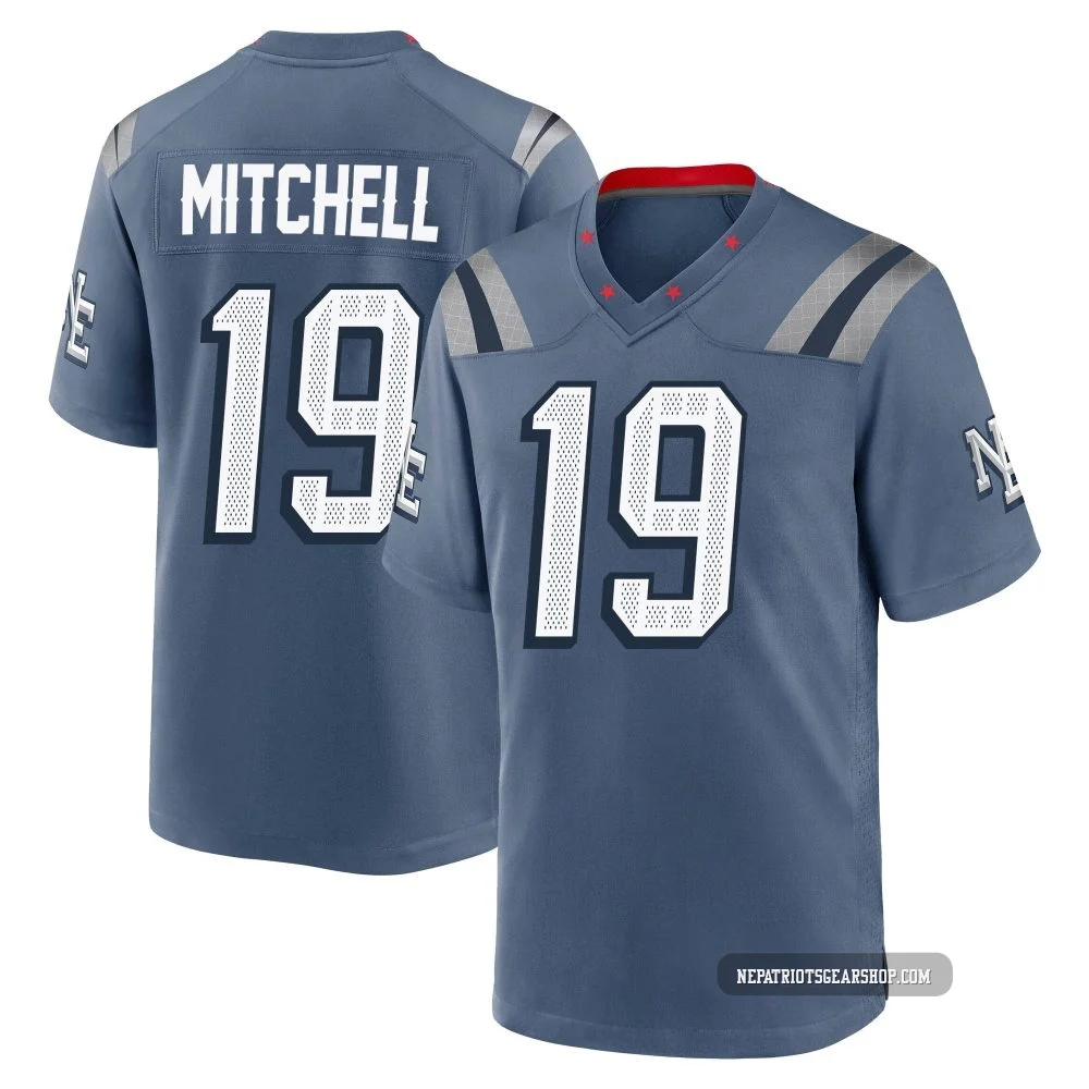 Malcolm Mitchell ＃19 New England Patriots Game Storm 2025 Rivalries Collection Jersey - Youth Blue