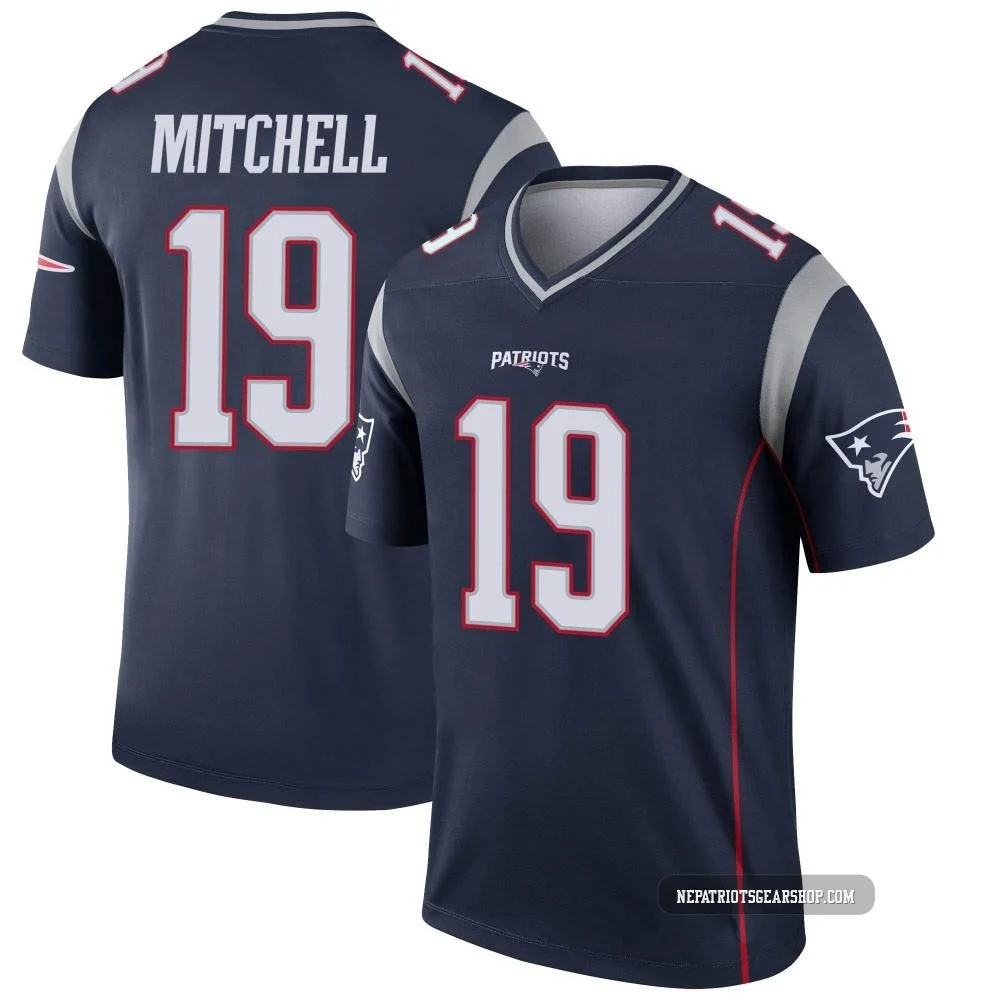 Malcolm Mitchell ＃19 New England Patriots Legend Jersey - Youth Navy