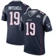 Malcolm Mitchell ＃19 New England Patriots Legend Super Bowl LX Patch Jersey - Youth Navy