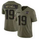 Malcolm Mitchell ＃19 New England Patriots Limited 2025 Salute to Service Jersey - Men's Olive