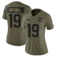 Malcolm Mitchell ＃19 New England Patriots Limited 2025 Salute to Service Jersey - Women's Olive