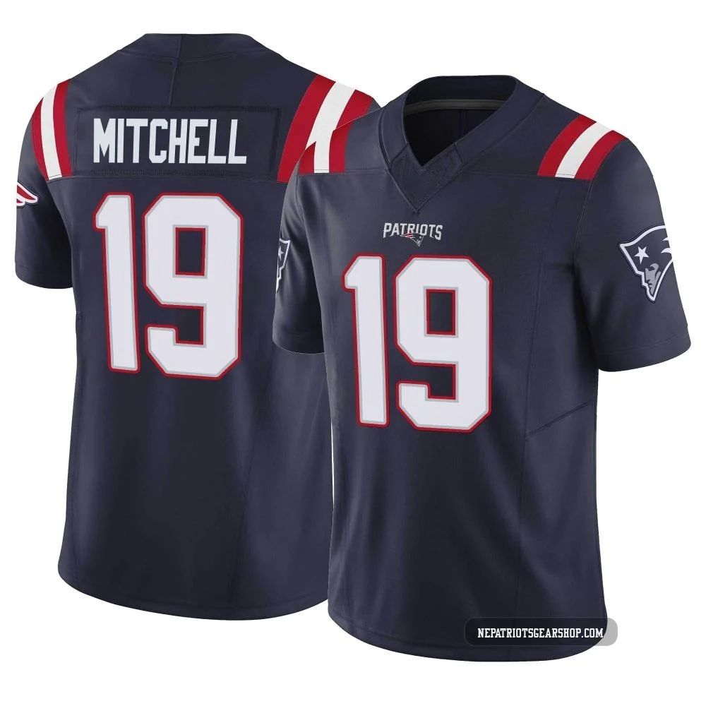 Malcolm Mitchell ＃19 New England Patriots Limited Vapor F.U.S.E. Jersey - Men's Navy