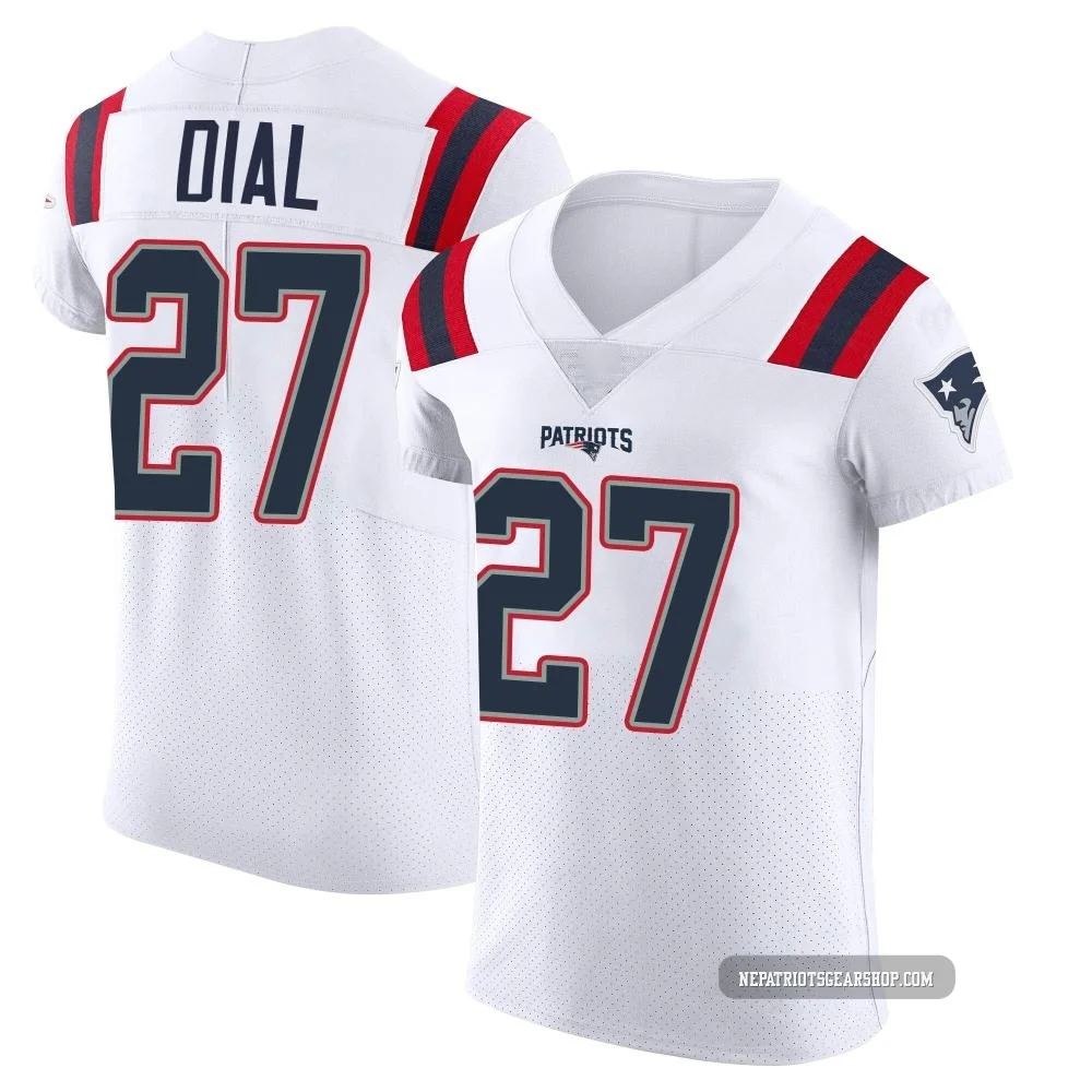 Marcellas Dial Jr. ＃27 New England Patriots Elite Vapor Untouchable Jersey - Men's White