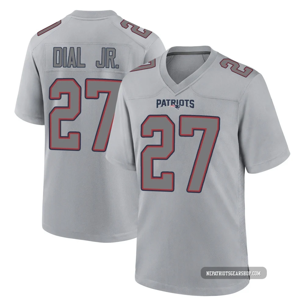 Marcellas Dial Jr. ＃27 New England Patriots Game Silver Atmosphere Fashion Jersey - Men's