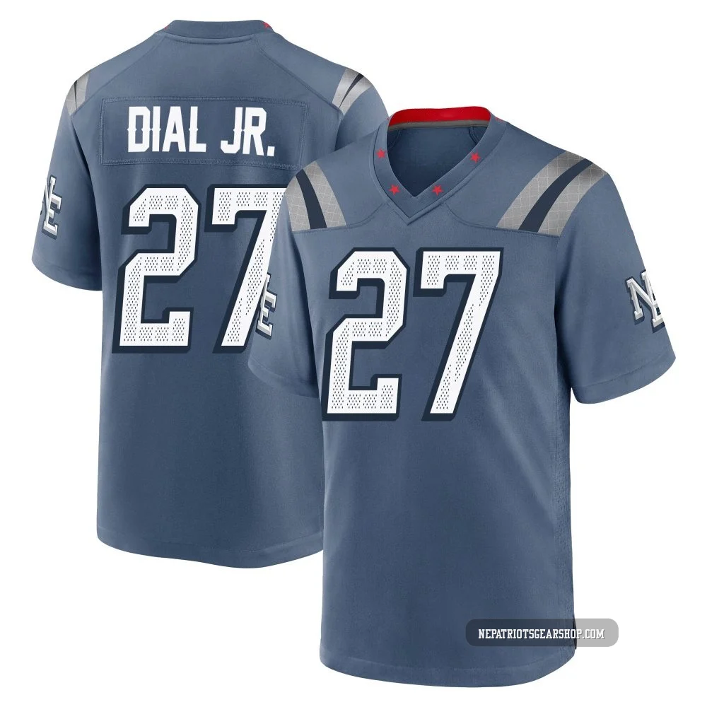 Marcellas Dial Jr. ＃27 New England Patriots Game Storm 2025 Rivalries Collection Jersey - Youth Blue