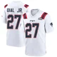 Marcellas Dial Jr. ＃27 New England Patriots Game Super Bowl LX Patch Jersey - Youth White
