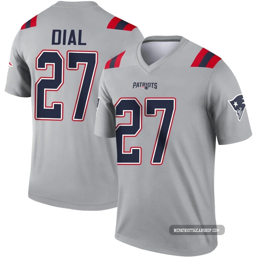 Marcellas Dial Jr. ＃27 New England Patriots Legend Inverted Jersey - Men's Gray