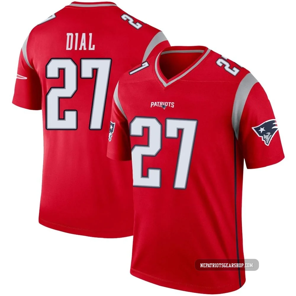 Marcellas Dial Jr. ＃27 New England Patriots Legend Inverted Jersey - Men's Red