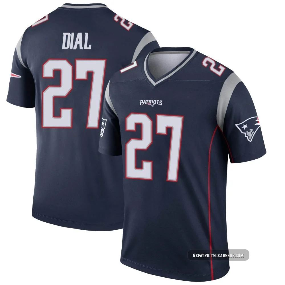 Marcellas Dial Jr. ＃27 New England Patriots Legend Jersey - Men's Navy