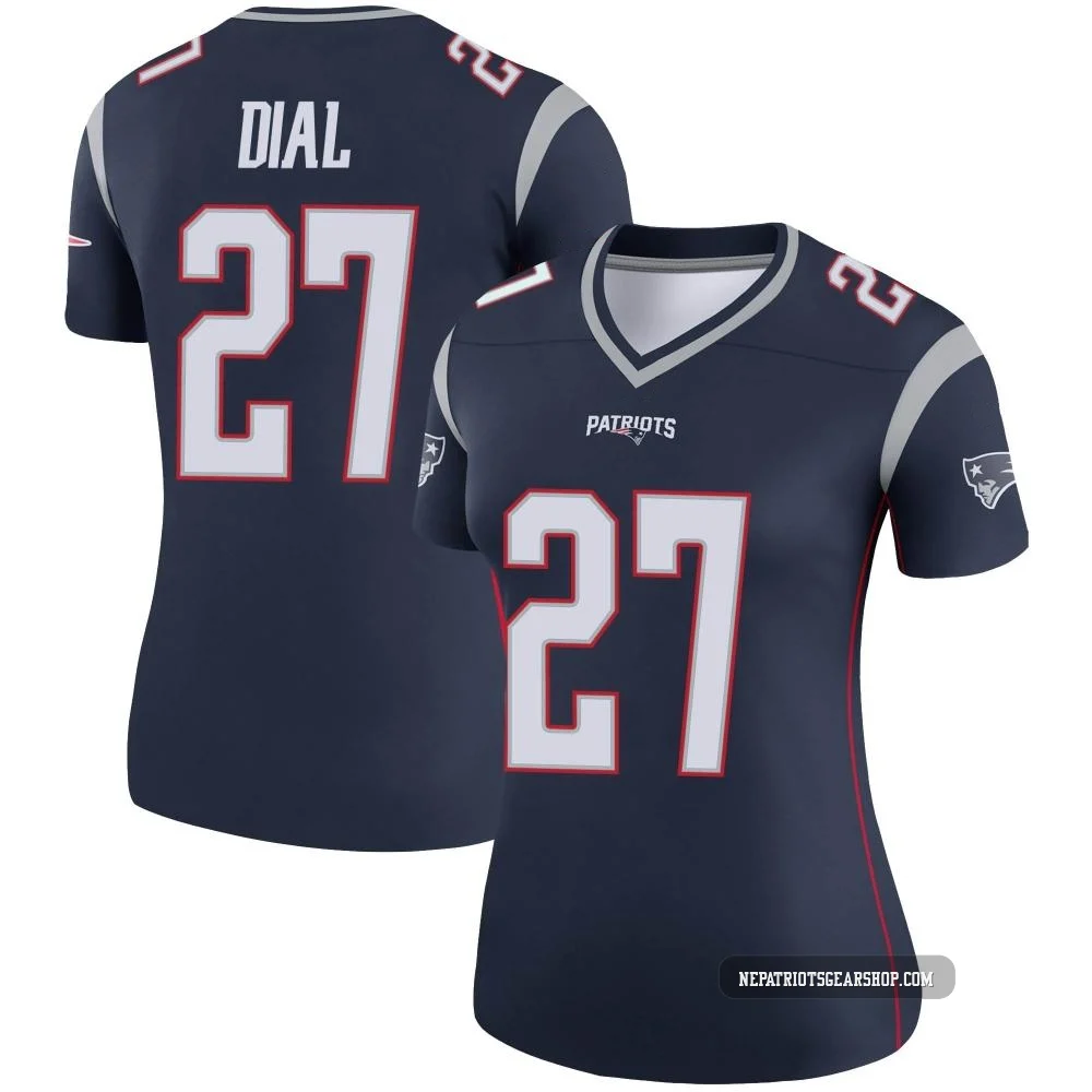 Marcellas Dial Jr. ＃27 New England Patriots Legend Jersey - Women's Navy