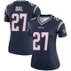 Marcellas Dial Jr. ＃27 New England Patriots Legend Jersey - Women's Navy