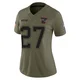 Marcellas Dial Jr. ＃27 New England Patriots Limited 2025 Salute to Service Jersey - Women's Olive