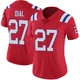 Marcellas Dial Jr. ＃27 New England Patriots Limited Vapor Untouchable Alternate Jersey - Women's Red